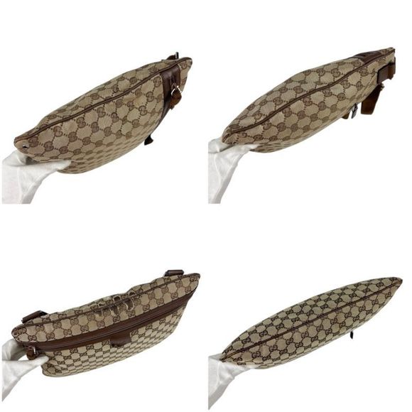 Gucci GG Canvas Shoulder Bag Crossbody Bag Brown - Picture 8 of 15